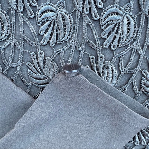 Elegant Vintage 90s BiBA + pariscop Lace-Front Blouse Medium Boutique Germany - Picture 5 of 9